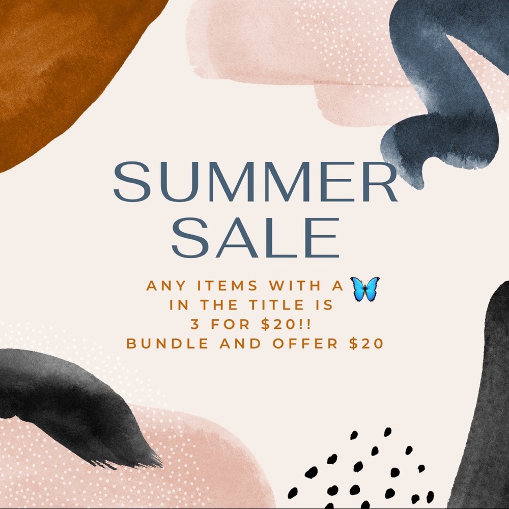 3 for $20!!!!! Read description for details! 🦋🦋